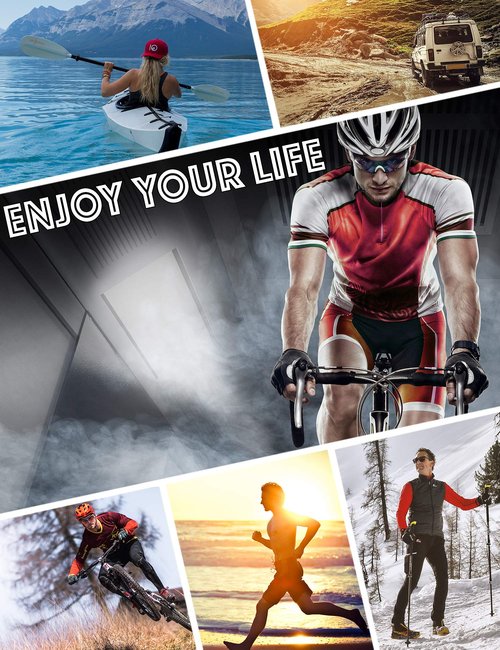 The Fresh Polarized Sports Sunglasses for Men Women Baseball Running Cycling Fishing Driving Golf Softball Hiking Sun Glasses (2-Shiny Black, G15 Green)