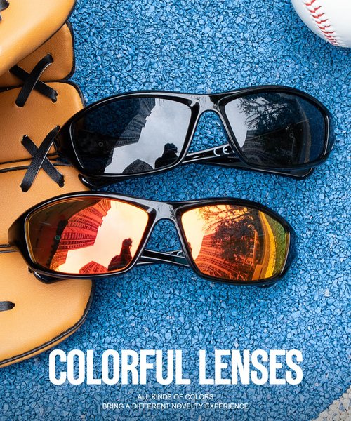 OUKEMAX Polarized Sunglasses-Men Sports Sunglasses: Men's Wrap Around Polarized Running Sun Glasses Driving Fishing 3 Packs
