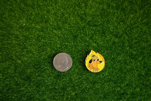 Play and Repeat This is Fine Meme Golf Ball Marker with Magnetic Hat Clip - Funny Golf Gift for Men, Kids - Golf Accessories and Gifts