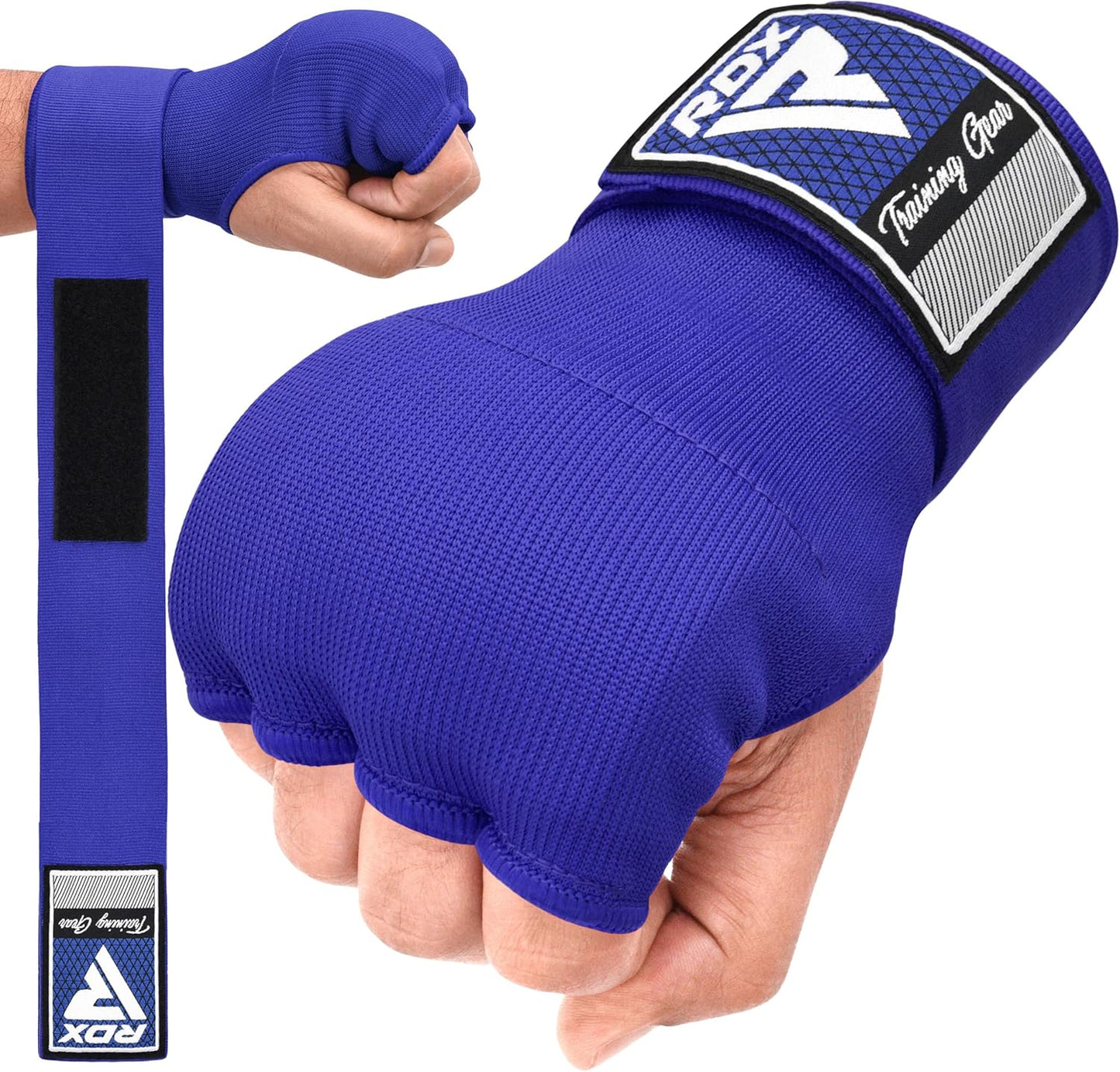 RDX Gel Boxing Hand Wraps - Quick 100cm Long Wrist Straps for Men & Women | Padded Fist Protection for MMA & Muay Thai