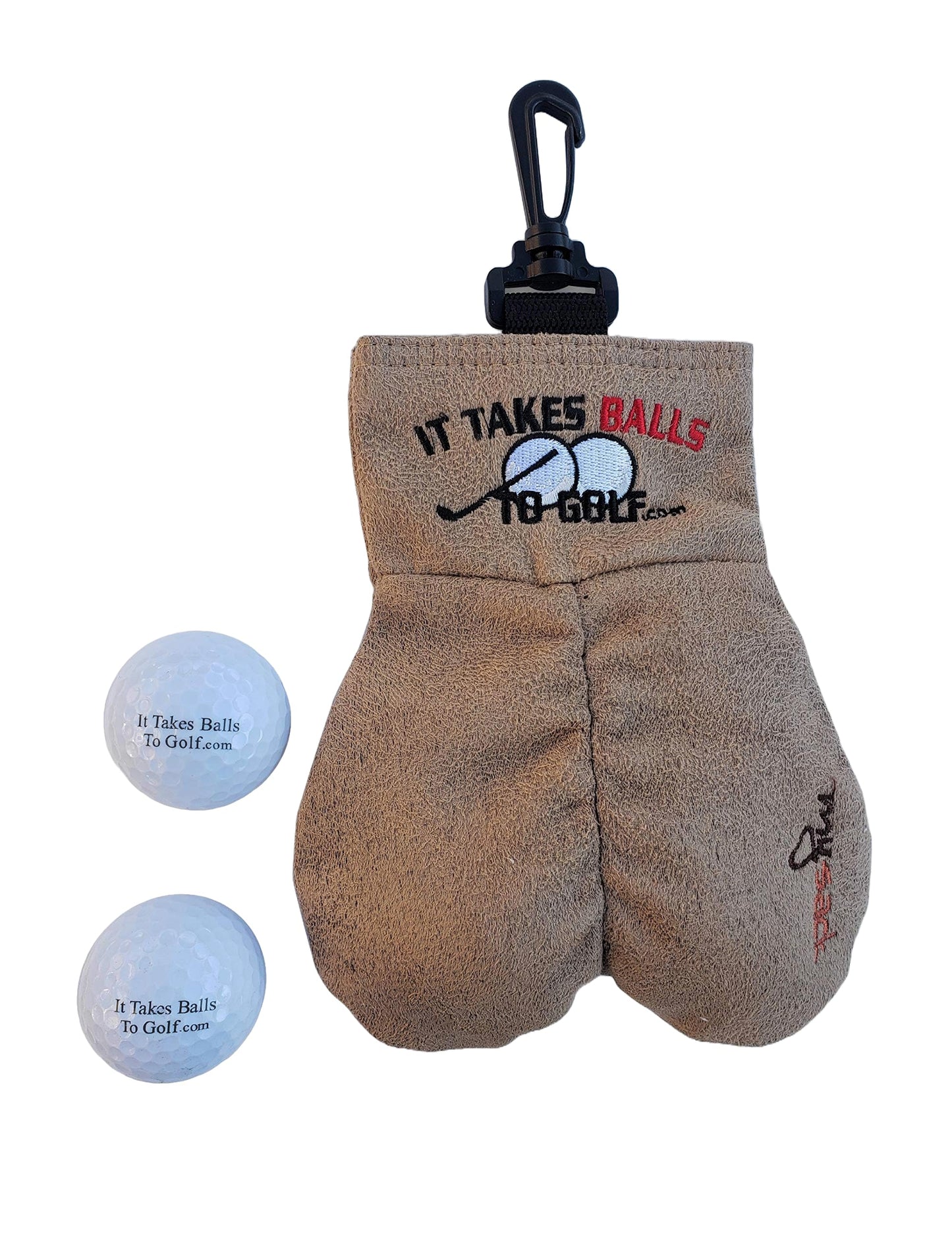 MY SACK Premium Golf Ball Storage Bag - Funny Golf Accessory Organizer for Men, Perfect Humorous Golf Gifts with Ultra-Suede Material and Reinforced Stitching, Includes 2 Golf Balls
