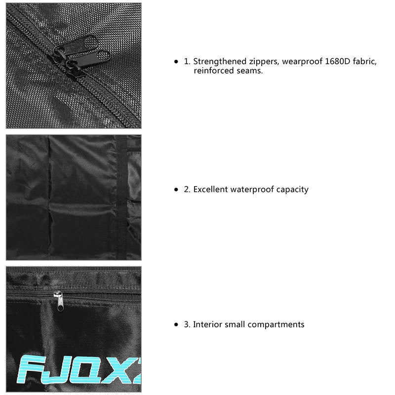 Huntvp Bike Travel Bag Bicycle Transport Carrying Case with a Carry Bag for 26-29inch Folding Bike Foldaway Bicycle