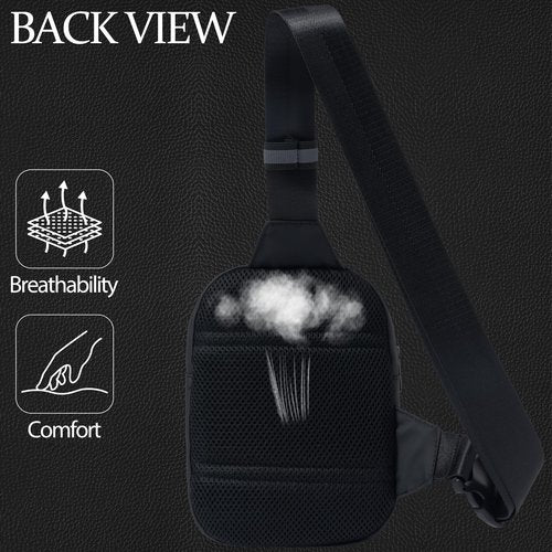 MAXTOP Small Sling Bag for Men Women Crossbody Chest Bags Water Resistant Fanny Pack Purse Phone Holder for Travel Sports Running Casual
