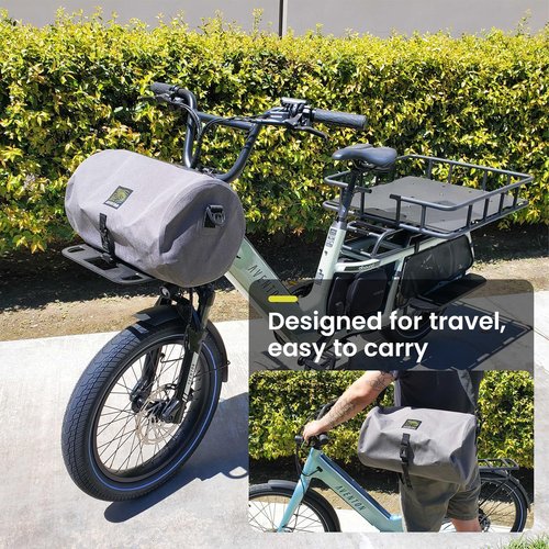Aventon bike handlebar bag | Versatile Handlebar and Rear Rack bike bag | Lightweight and Durable bike bags for bicycles rear rack | Easy On-and-Off Attachment | Perfect for Essentials