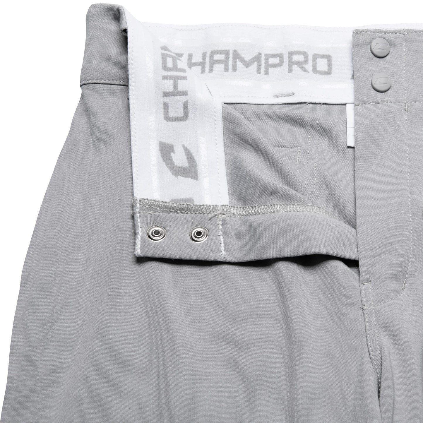 Champro Traditional Fit Triple Crown Classic Baseball Pants in Solid Color with Reinforced Sliding Areas, Gray, Medium