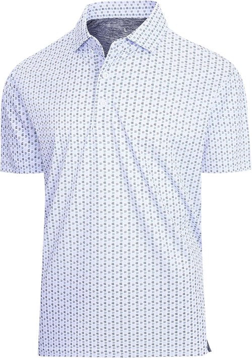 Esabel.C Men's Golf Shirts - Moisture-Wicking Short Sleeve Performance Polo | Stretch Fit, Active Wear