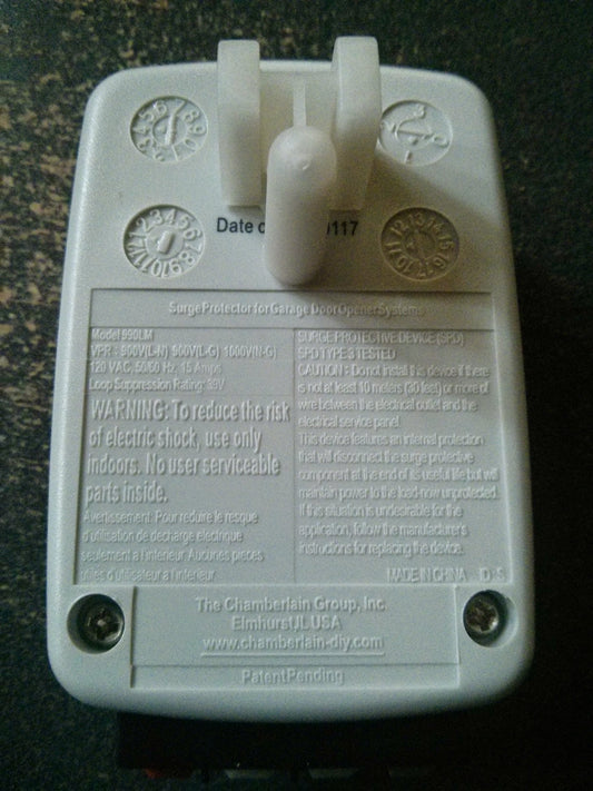 Liftmaster 990LM Garage Door Opener Surge Protector Chamberlain CLSS1