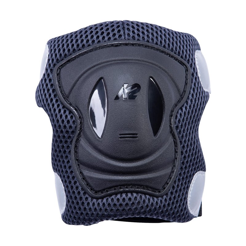 K2 Skate Women's Performance Pad Set, Gray/Blue, X-Large