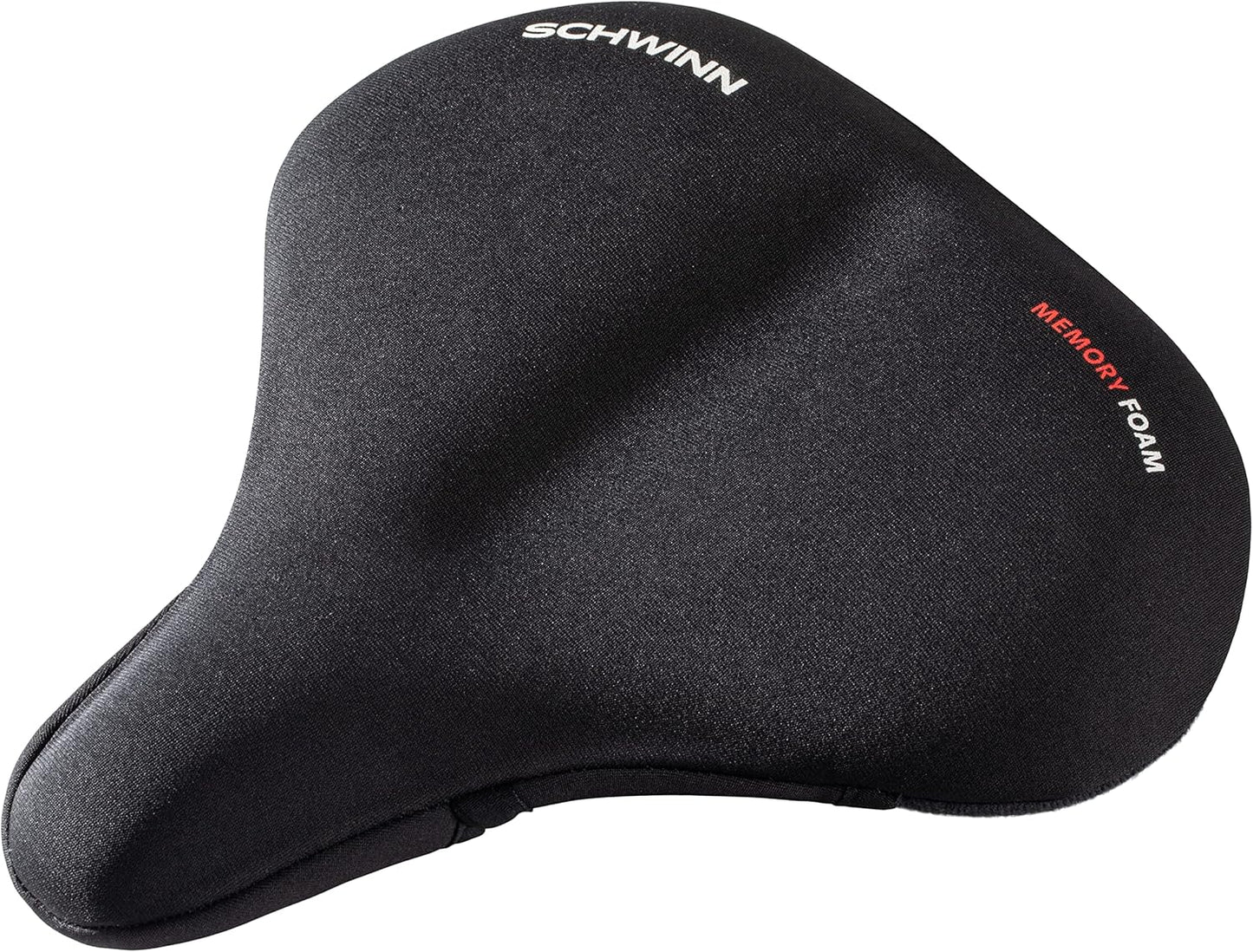 Schwinn Bike Seat Cover - Memory Foam Saddle Cover for Extra Comfort | Weather-Resistant, Dual Straps