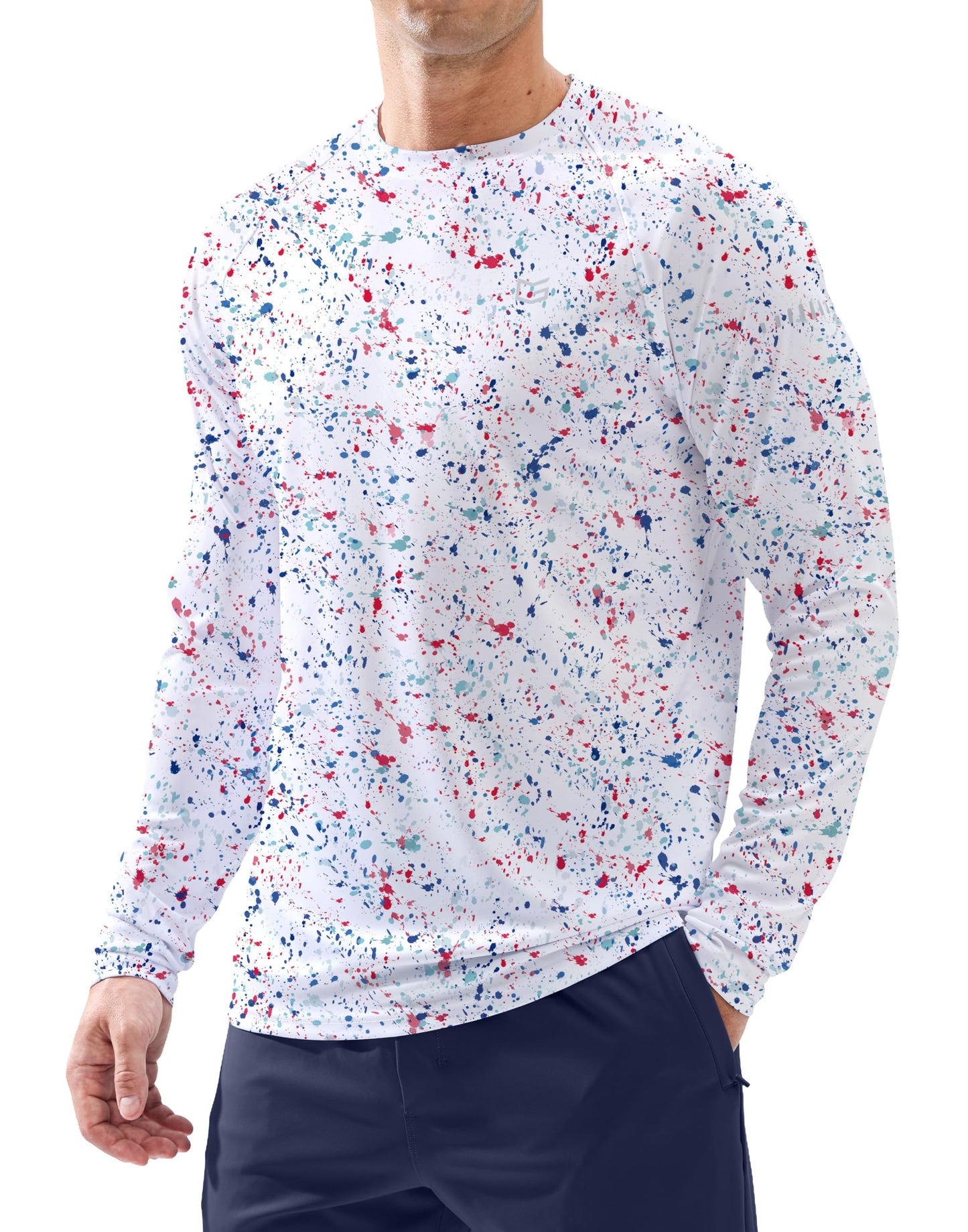Men's Sun Protection Long Sleeve Shirts UPF 50+ Rash Guard for Men SPF UV Fishing Hiking Running Workout Athletic Shirt