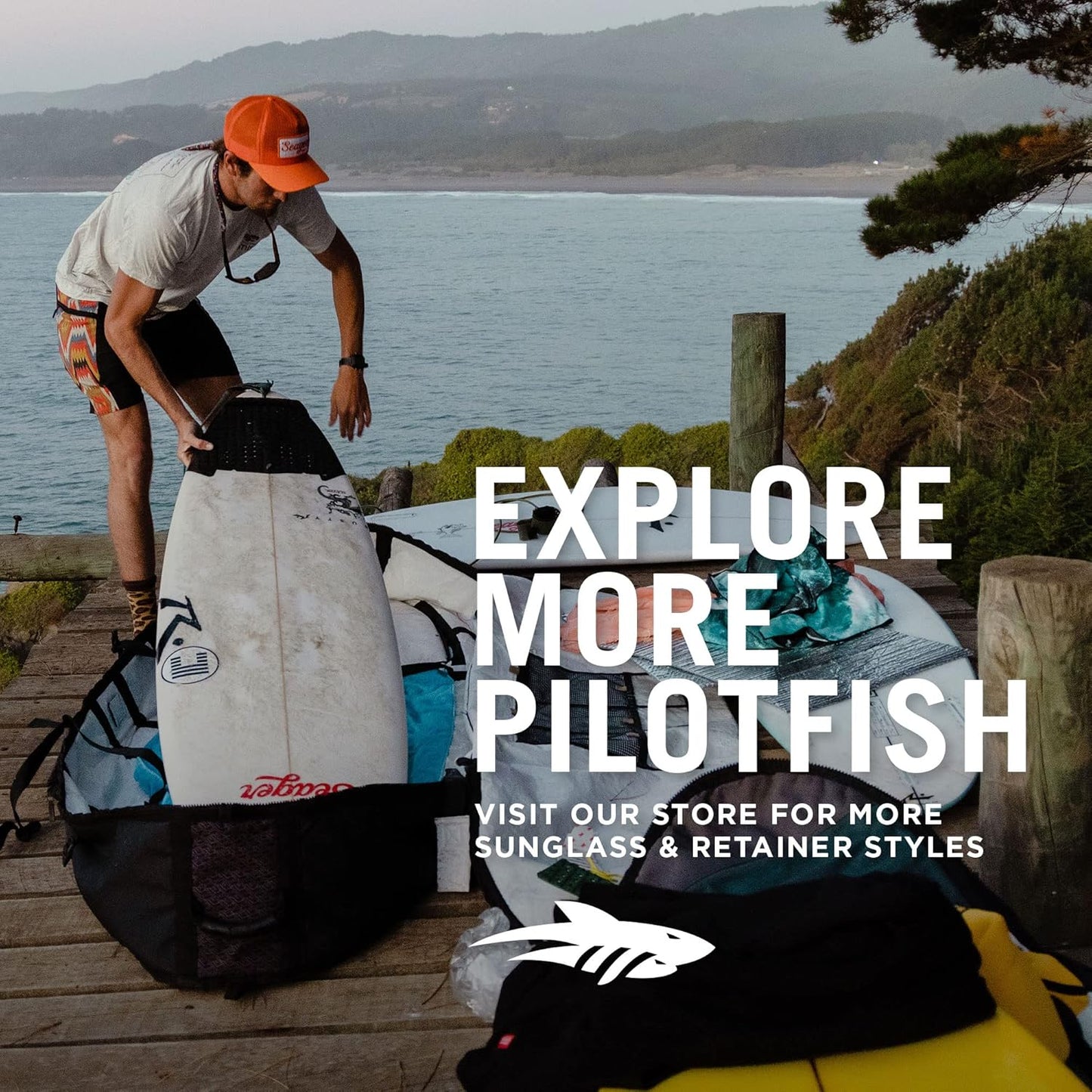 Pilotfish Polarized Sunglasses - TR90 Frame with Anti-Reflective UV400 Lens for Men & Women