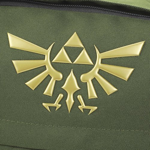 Bioworld The Legend Of Zelda Hyrule Crest 17" Green adult Backpack
