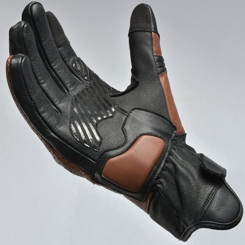 J.A.G. Motorcycle Gloves - Premium Leather Touchscreen Gloves with Knuckle Protection for Men