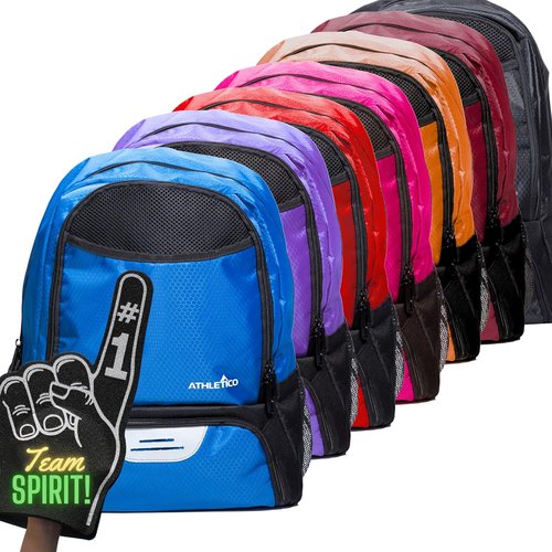 Athletico Youth Soccer Bag - Versatile Backpack for Soccer, Basketball & Volleyball | Cleat & Ball Compartment Included