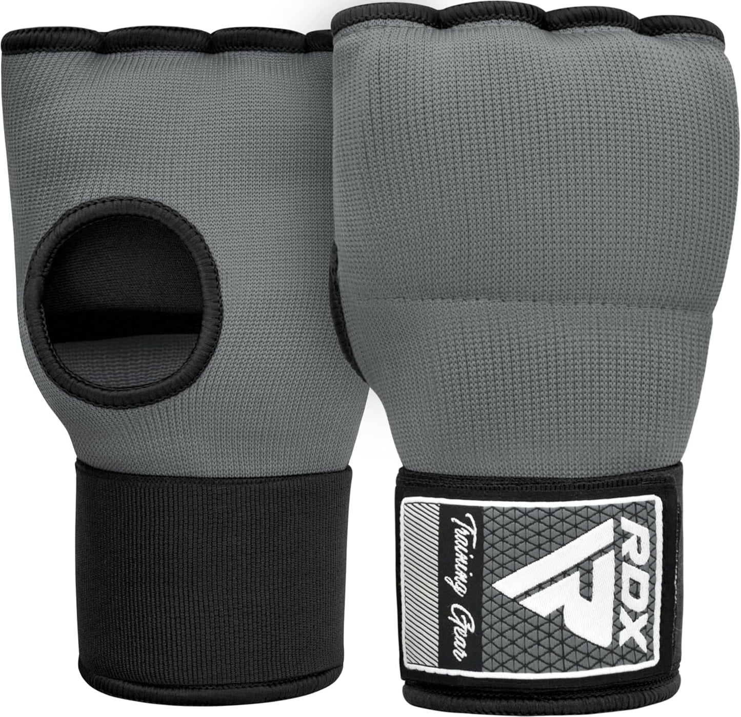 RDX Gel Boxing Hand Wraps - Quick 100cm Long Wrist Straps for Men & Women | Elasticated Padded Fist Protection for MMA & Muay Thai