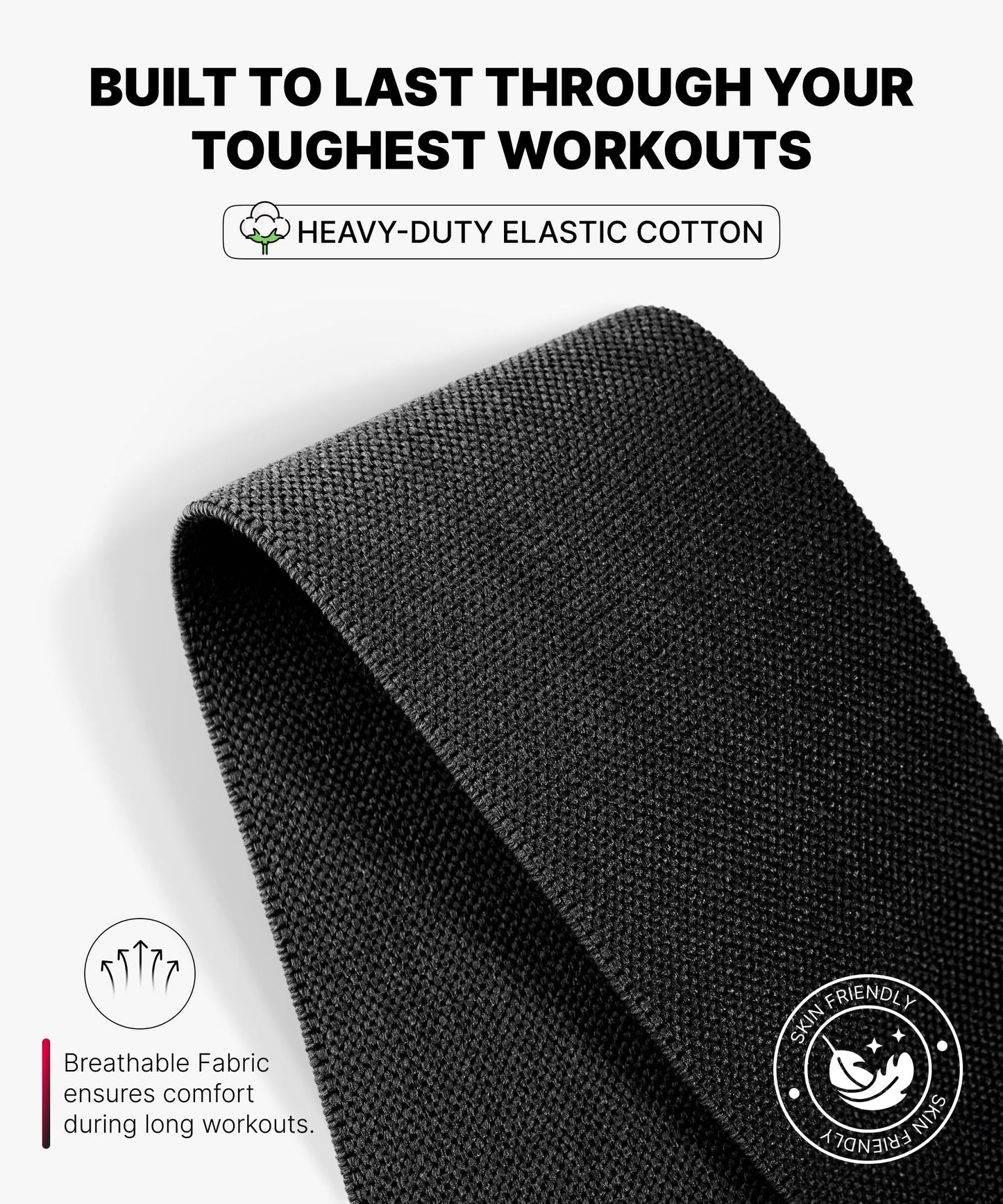 DMoose Fitness Knee Sleeves for Weightlifting (Pair) 78" Knee Wraps for Squats, Powerlifting & Joint Stability