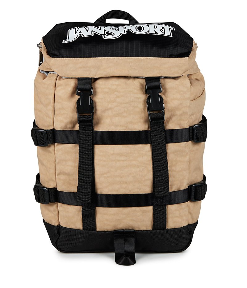JanSport Mini Skip Pack – Compact Backpack with Main Compartment, Side Water Bottle Pocket, and Zippered Accessory Pocket, Travertine