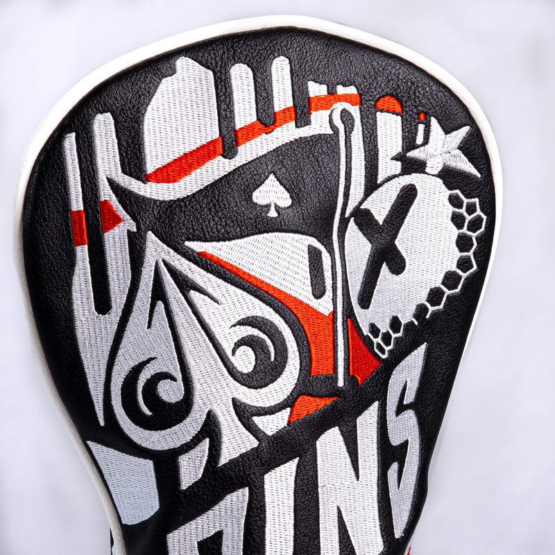 Pins & Aces Golf Co. LE Graffiti Head Cover - Premium, Hand-Made Leather Headcover - Urban Styled, Tour Quality Golf Club Cover - Style and Customize Your Golf Bag (Fairway Wood)