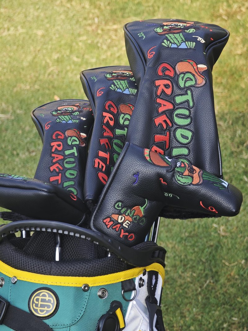 Studio Crafted Cinco De Mayo Sombrero Golf Blade Putter Headcover Magnetic Closure