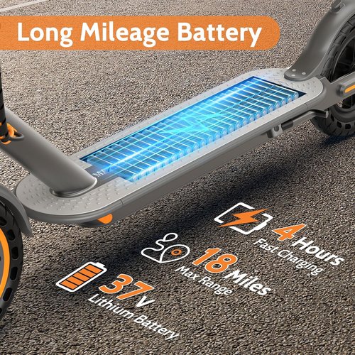 MAXSHOT Electric Scooter - High-Speed Folding E-Scooter with Dual Suspension | 19-22 MPH, 21-28 Miles Range, 350W/500W Motor