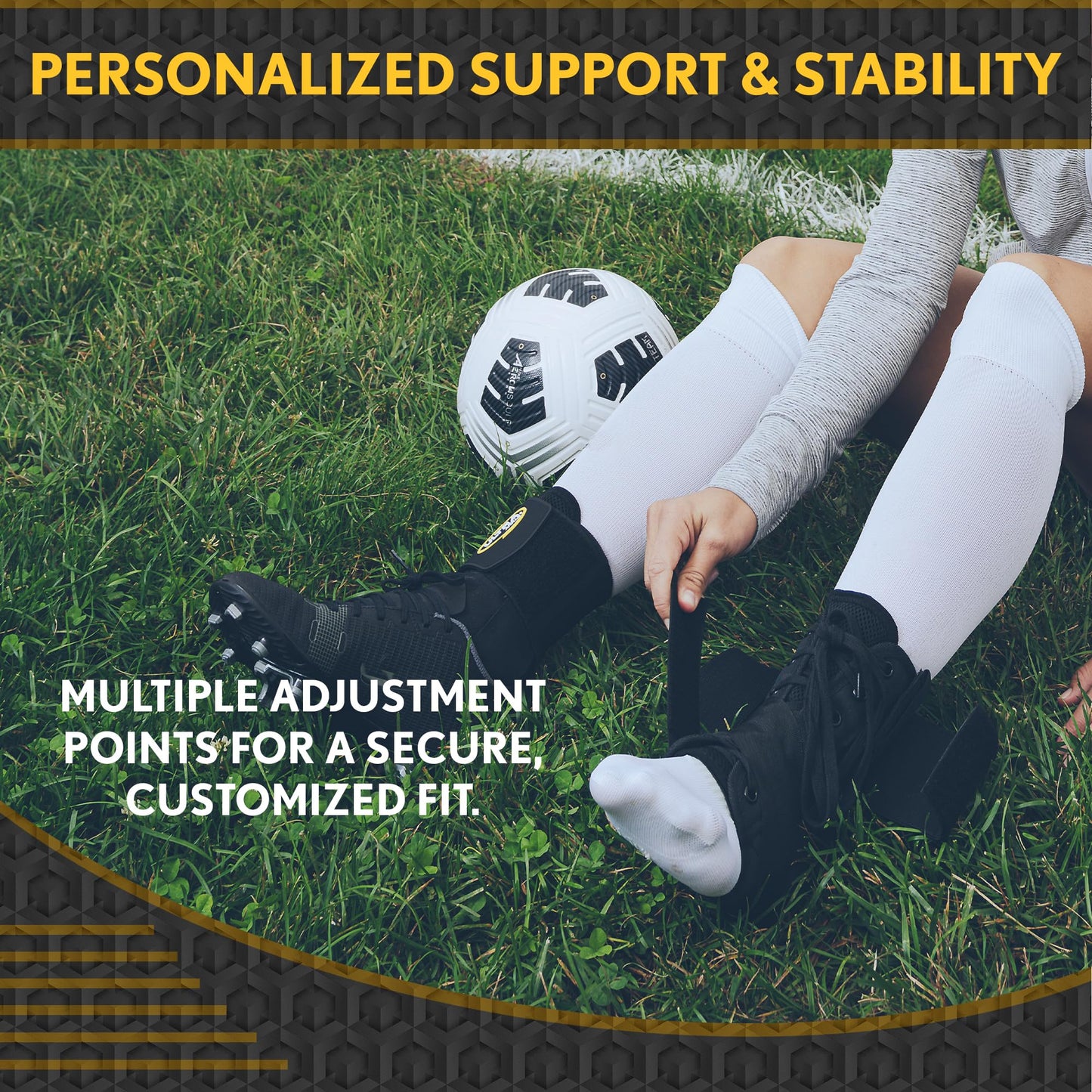 Ultra 360® Lace Up Ankle Brace with Figure-8 Straps – Ankle Stabilizer for Sprained Ankles & Injury Recovery – Sports Ankle Brace for Basketball, Volleyball & Running – Adjustable Brace for Men, Women & Teens