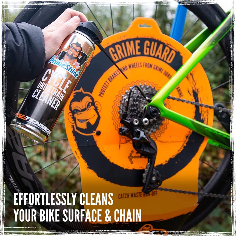 Tru-Tension | Grime Guard Tungsten Bundle | 5 Piece Bicycle Kit | Protect Brakes & Wheels During Cleaning