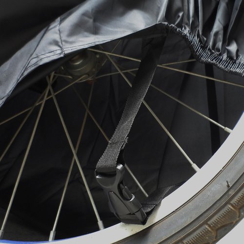 ATCG Bike Cover - Waterproof 190T Nylon Bicycle Cover for 20" Kids' Bike - Black with Storage Bag