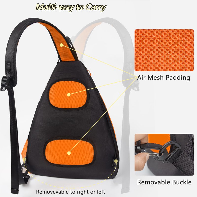 SUKRY Pickleball Bag Sling backpack with Water Bottle Holder for Men and Women Pickle ball Accessories Water-Resistant Sprot Bag