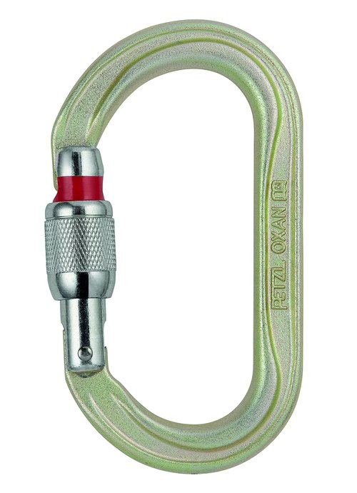 Petzl OXAN Carabiner - Screw-Lock, Gold