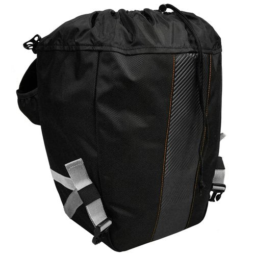 Ibera Bicycle Bag PakRak Clip-On Quick-Release All Weather Bike Panniers (Pair), Includes Rain Cover , Black