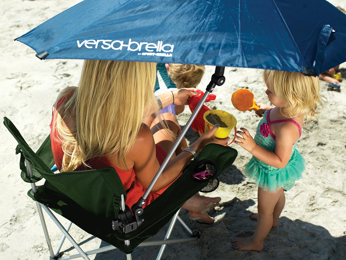 Sport-Brella Versa-Brella SPF 50+ Adjustable Sun Umbrella with Universal Clamp - Portable & Versatile