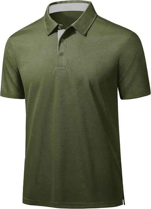 MAGCOMSEN Men's Polo Shirt - Moisture-Wicking, Quick-Dry Golf Polo | Casual Short Sleeve Design