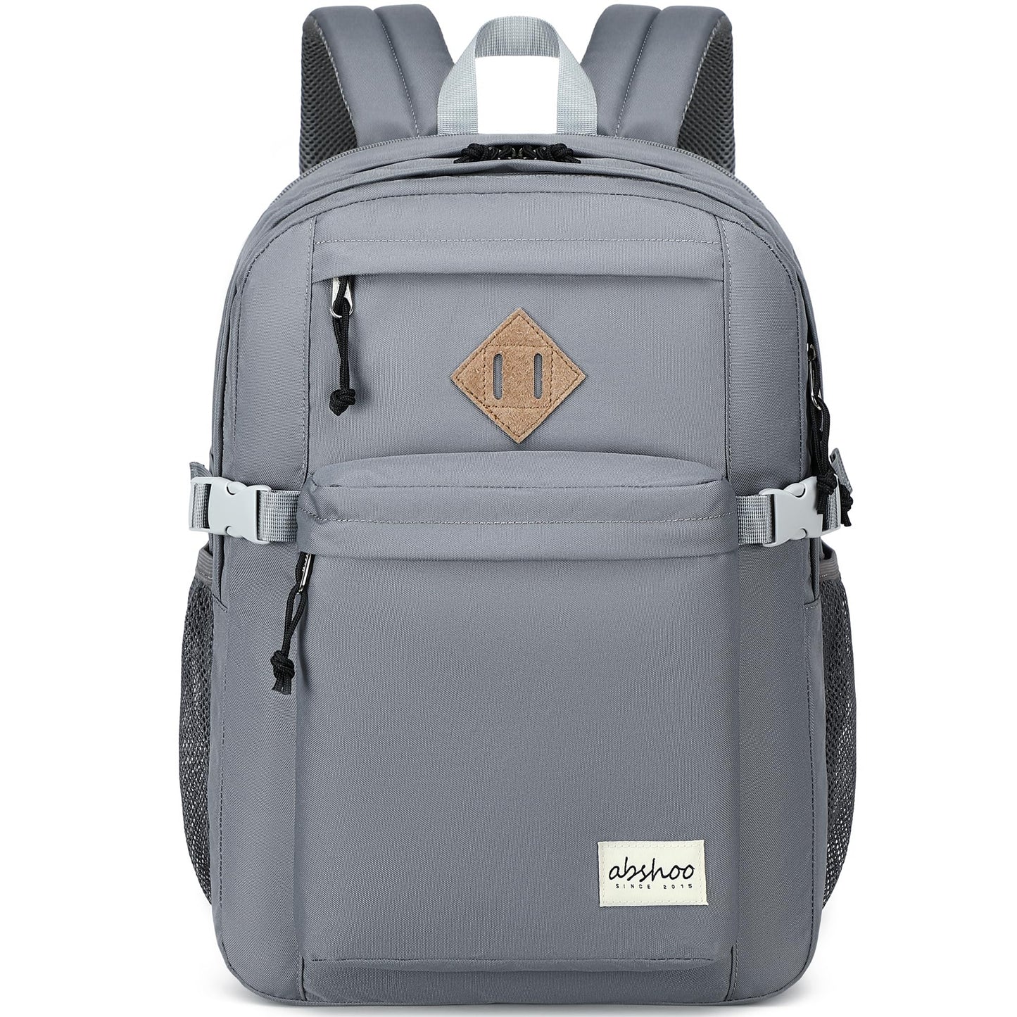 abshoo 32L Backpack for School College Bookbag Middle High School Backpacks Casual Daypack Travel Backpack (Grey)