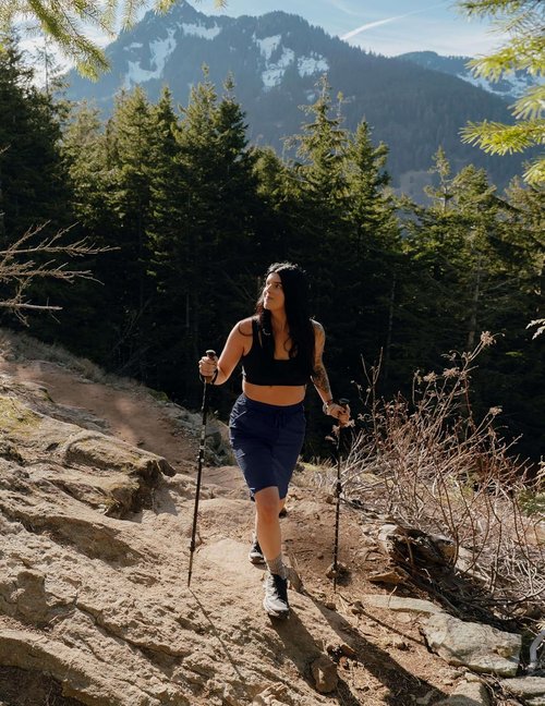 G Gradual Women's Lightweight 13" Hiking Shorts - Quick Dry Knee-Length Bermuda with Zipper Pocket
