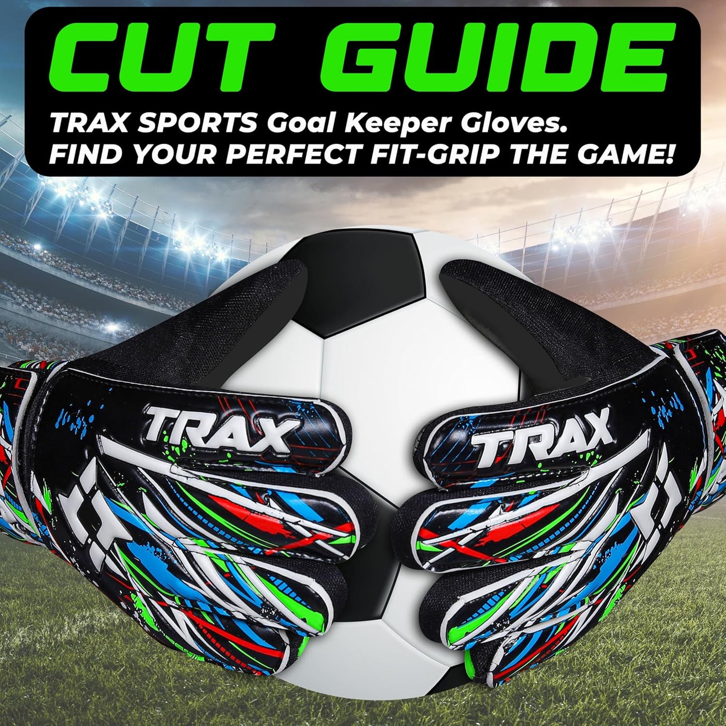 Skiennix Soccer Goalie Gloves - Youth & Adult Football Goalkeeper Gloves with 4mm Latex Grip & Protection