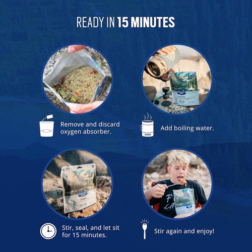 Backpacker's Pantry Granola - Blueberries, Almonds & Milk - 1 Serving Pouch for Outdoor Adventures
