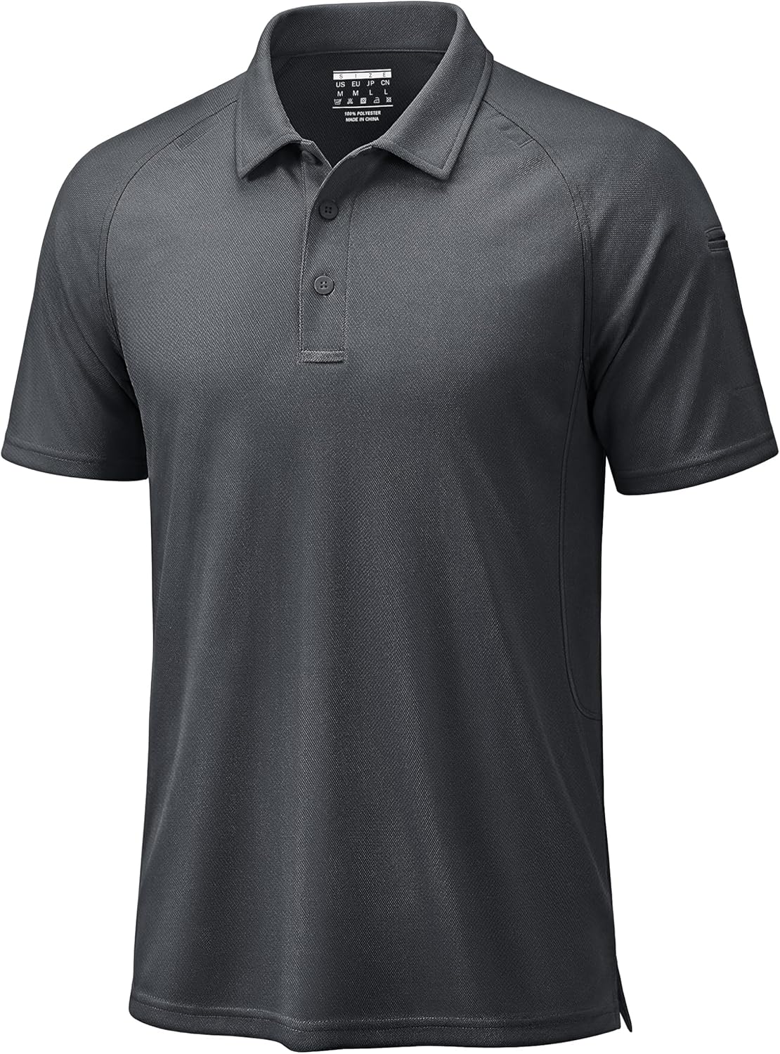 TACVASEN Men's Polo Shirt - Short Sleeve Dry Fit Collared Golf Shirt | UPF 50+ Performance Athletic Wear