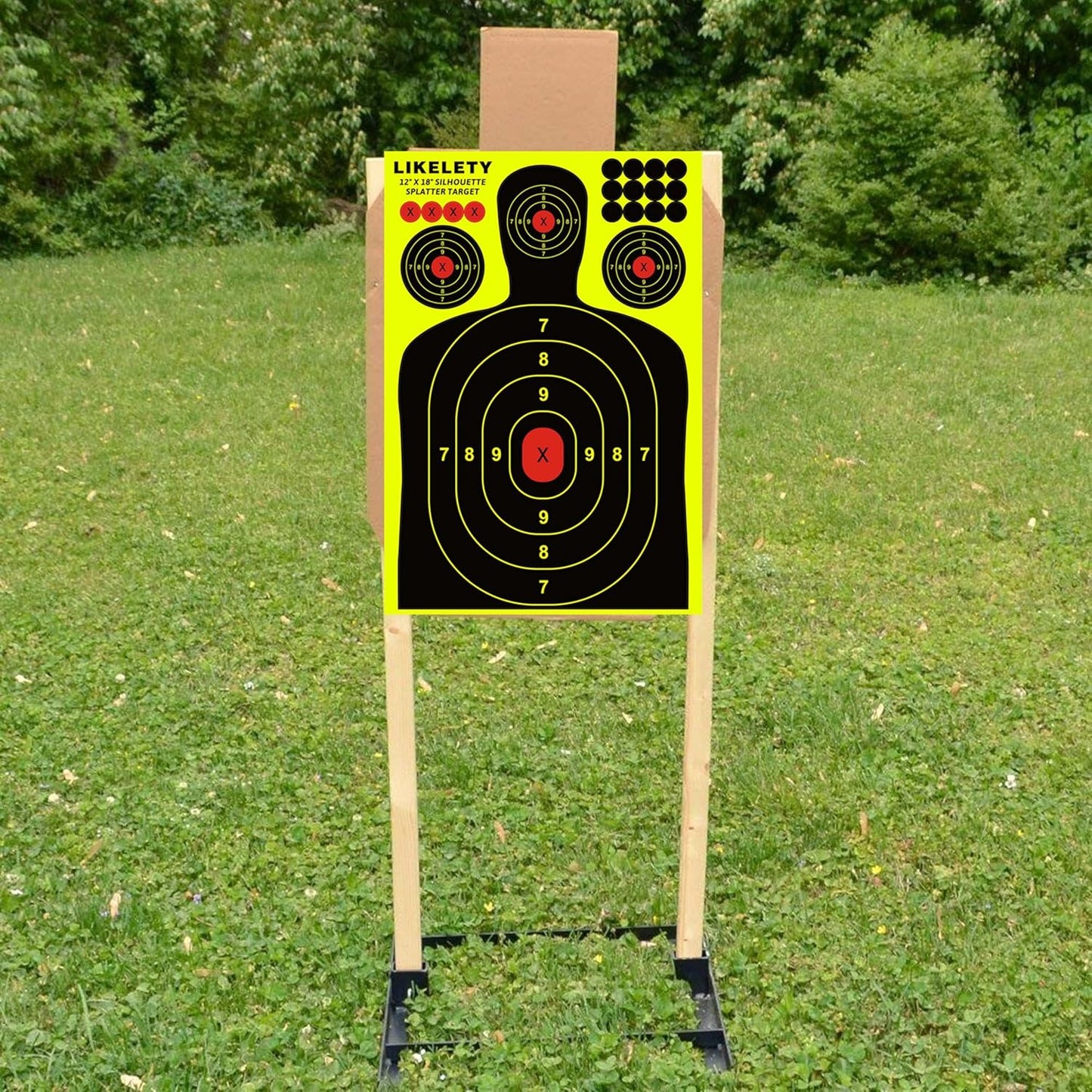 Silhouette 12x18 Inch Adhesive Splatter Shooting Targets - 10/25/50 Pack for Indoor/Outdoor Practice
