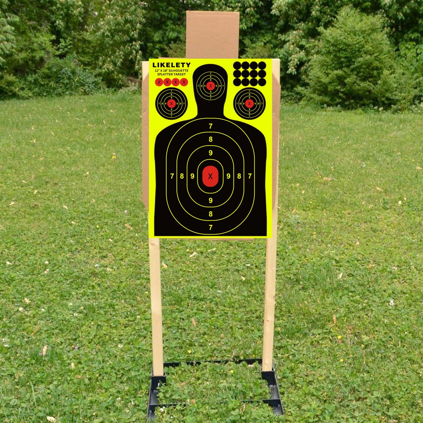 LikeLety 12" x 18" Splatter Targets, Adhesive, Reactive, Shooting Target