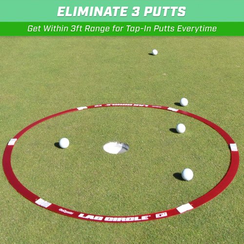 GoSports LAG Circle Putting and Chipping Training Tool - Includes 6 ft and 3 ft Circles