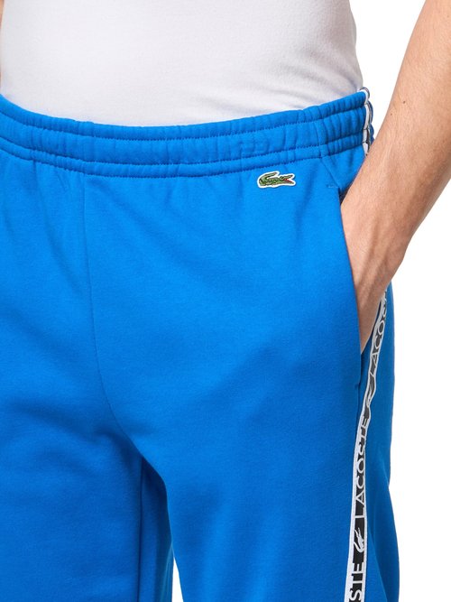 Lacoste Men's Printed Bands Trackpants, Marina, X-Large