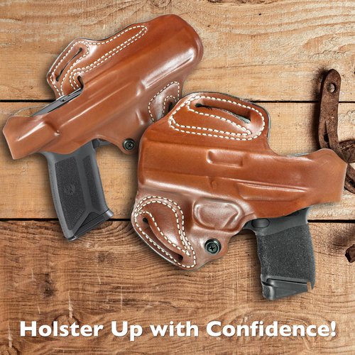Desantis Thumb Break Mini Slide Holster, Outside The Waistband Gun Holster, Fits RUGER-57 with RED DOT Sight, RUGER-57 Without RED DOT Sight, Adjustable Tension Device, Right-Hand Draw, Black
