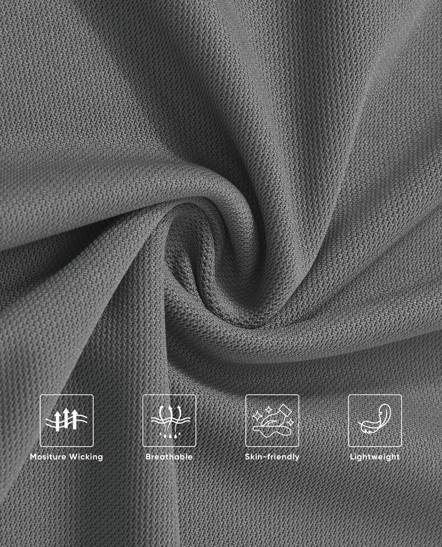 Mens Polo Shirts Tactical Dry Fit Golf Shirt Stretch Casual Tops Tennis