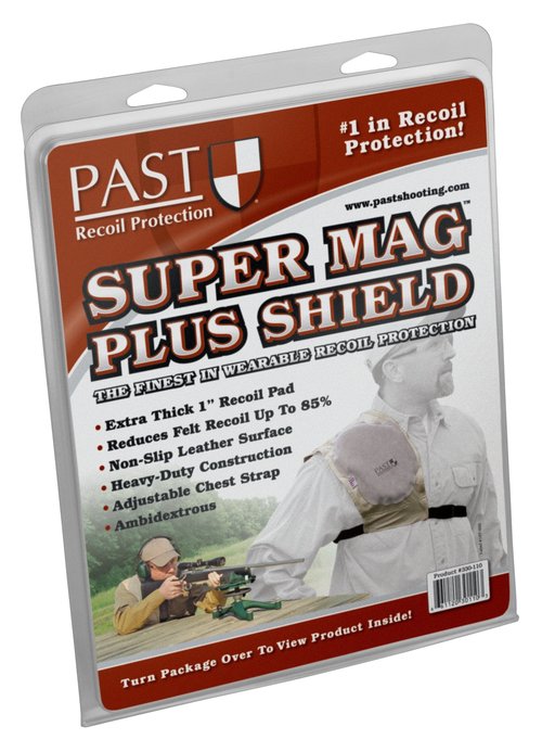 Caldwell Super Mag Plus Recoil Shield with Adjustable Fit, Padding for Shotgun, Rifle Recoil Reduction, Shooting and Hunting, Tan