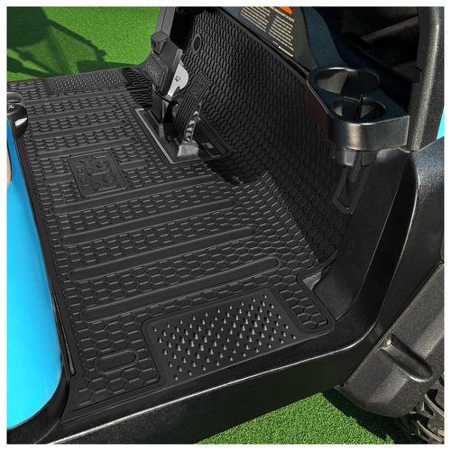 10L0L Golf-Cart-Full-Coverage-Floor-Mat for Club Car Precedent (2004-2023), Onward & Tempo (2017-2023), Villager & V4L (2019-2023), Durable Waterproof Rubber Liner, OEM Fit Club Car Accessories