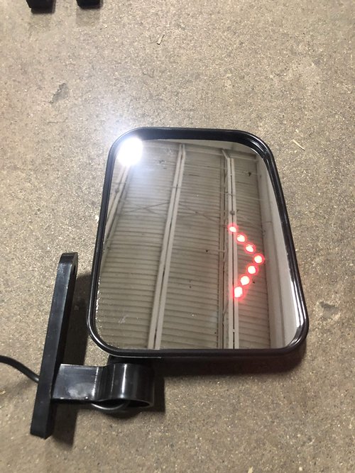 Maverick Advantage Universal Golf Cart LED Side View Mirrors w/Integrated Turn Signals