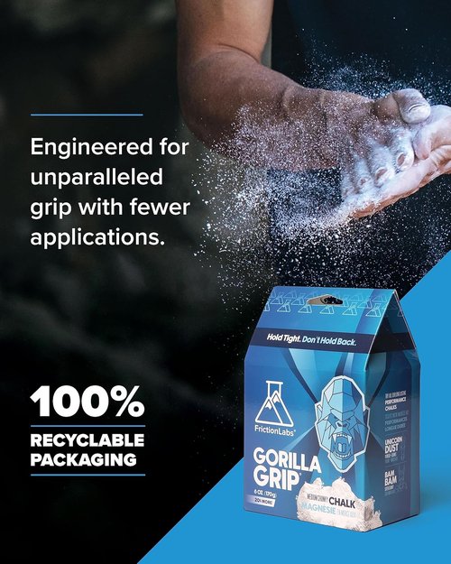 Friction Labs Premium Loose Climbing Chalk - High-Performance Grip for Bouldering & Weightlifting - Long-Lasting, Skin-Friendly Formula