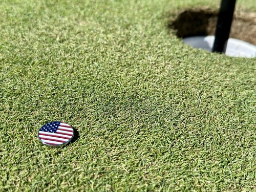 PS23 Product Development, LLC Magnetic Golf Ball Marker & Smart Watch Band Attachment (American Flag, Red White & Blue)