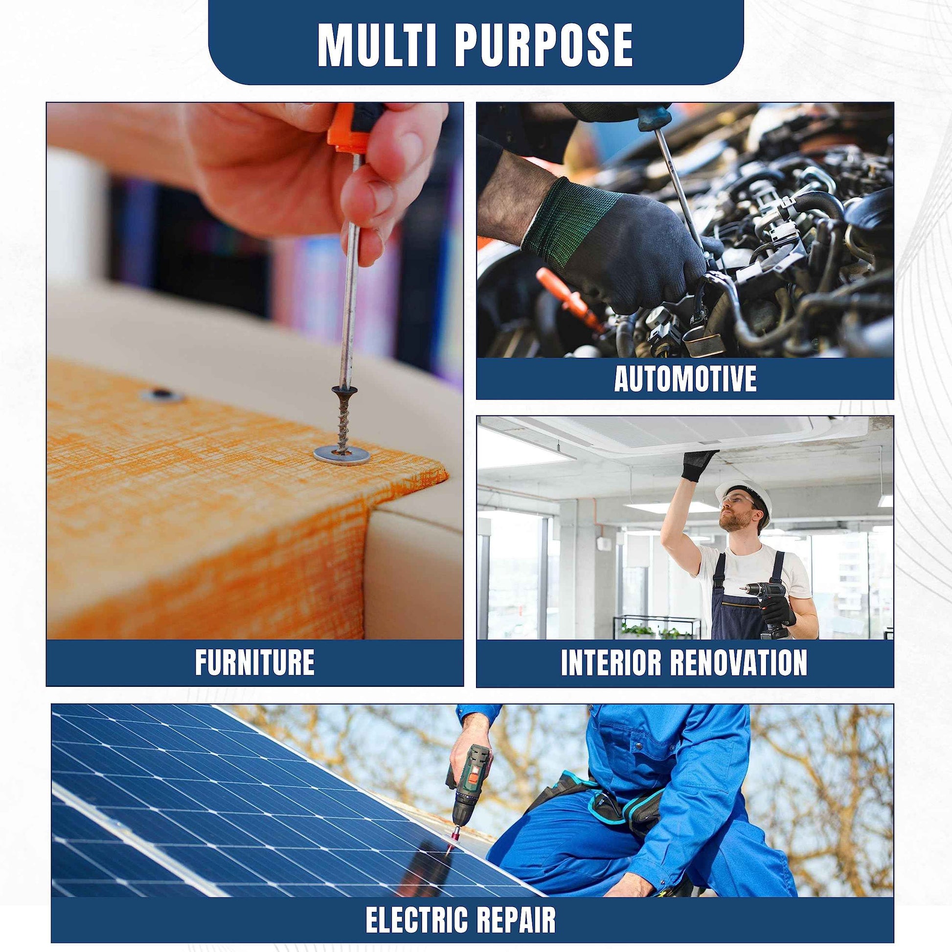 304 Stainless Steel Fender Washers for Screws - 240 Pcs Flat Washer Assortment Kit Available in 4 SAE Sizes (1/4”x5/4”) (1/4”x1”) (3/8”x3/4”) (3/9”x11/16”) with 1.5mm Thickness