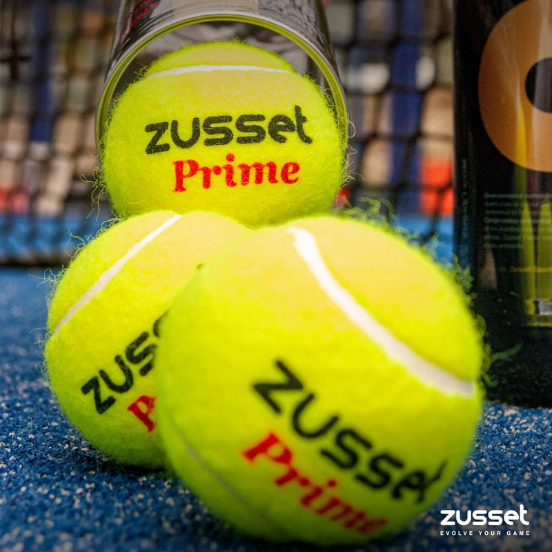 ZUSSET Padel Balls Prime 2025 (6 Pack) | High-Pressure High-Speed Response for Explosive Shots | Reinforced Felt for Extended Durability & Accuracy | Tournament-Ready Padel Ball for Pro Competitions